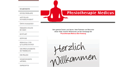 Desktop Screenshot of physiotherapie-medicus.com